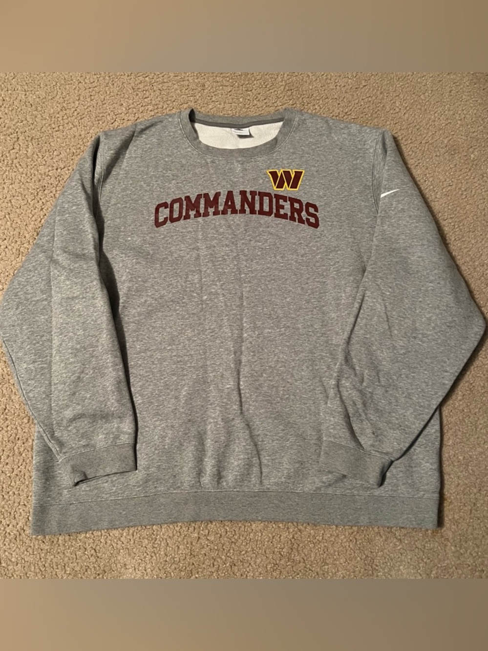 Nike Washington Commanders crewneck sweater